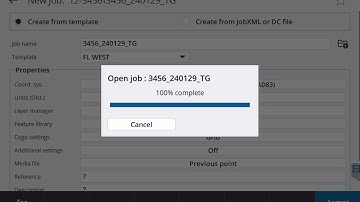 Creating New Project and Job in Trimble Access on TSC7