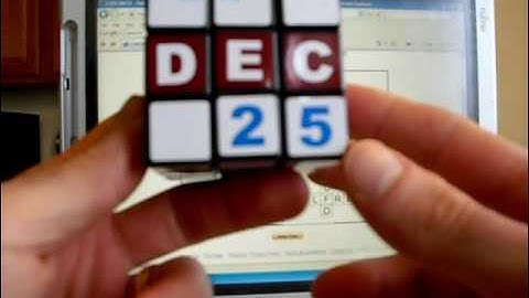 How put on Calendar Cube stickers