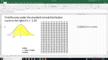 Statistics: Part 2 of 2 Standard Normal Distribution using MS EXCEL in Urdu Hindi Saima Academy