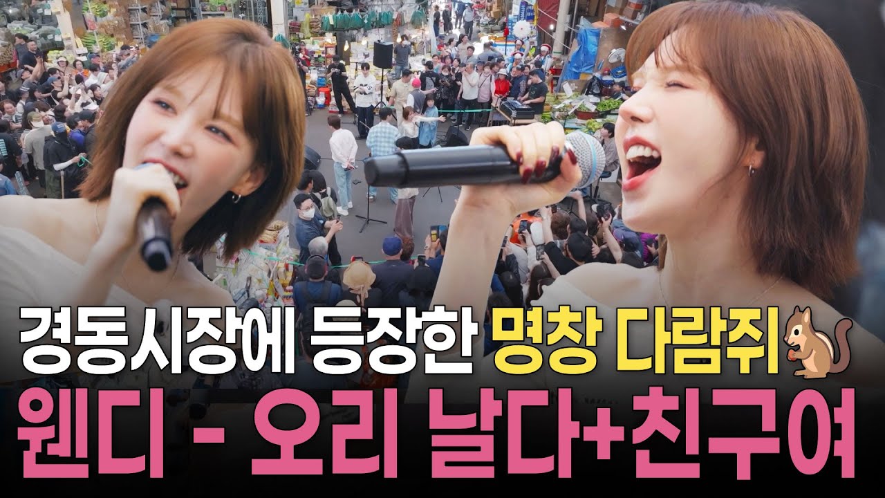 [#방판뮤직_어디든가요] 경동시장을 들었다~ 놨다~ 명창 다람쥐🐿️ 웬디의 '오리 날다+ 친구여(with 한해)' | KBS 250531 방송