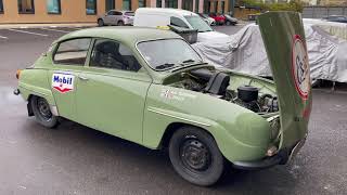 SAAB 96 from 1965, 2 stroke engine (historical rally edition)