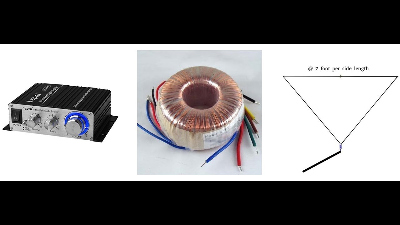 use Toroidal Power Transformer to transfer LF BAND RF POWER from audio amp to delta loop antenna