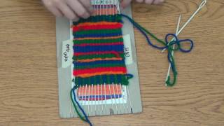How to Weave Vertical Stipes   Checkerboard
