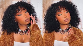 FLUFFY CURLY FRO + SUMMER GREEN LINER SOFT GLAM | MSLYNN HAIR CO.