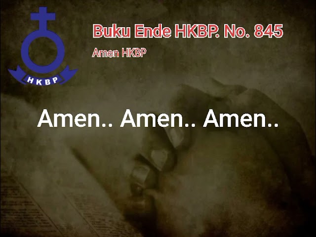 BE. HKBP No. 845 : 1 Amen HKBP class=