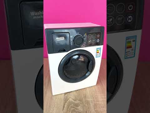 Дитяча пральна машина на батарейках із обертовим барабаном, видео 1