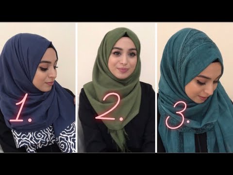 Sal Baglama 3 Farkli Stil Hijab Tutorial Dolama Modeli Ve Dantelli Sal Baglama Herseyaskla Youtube