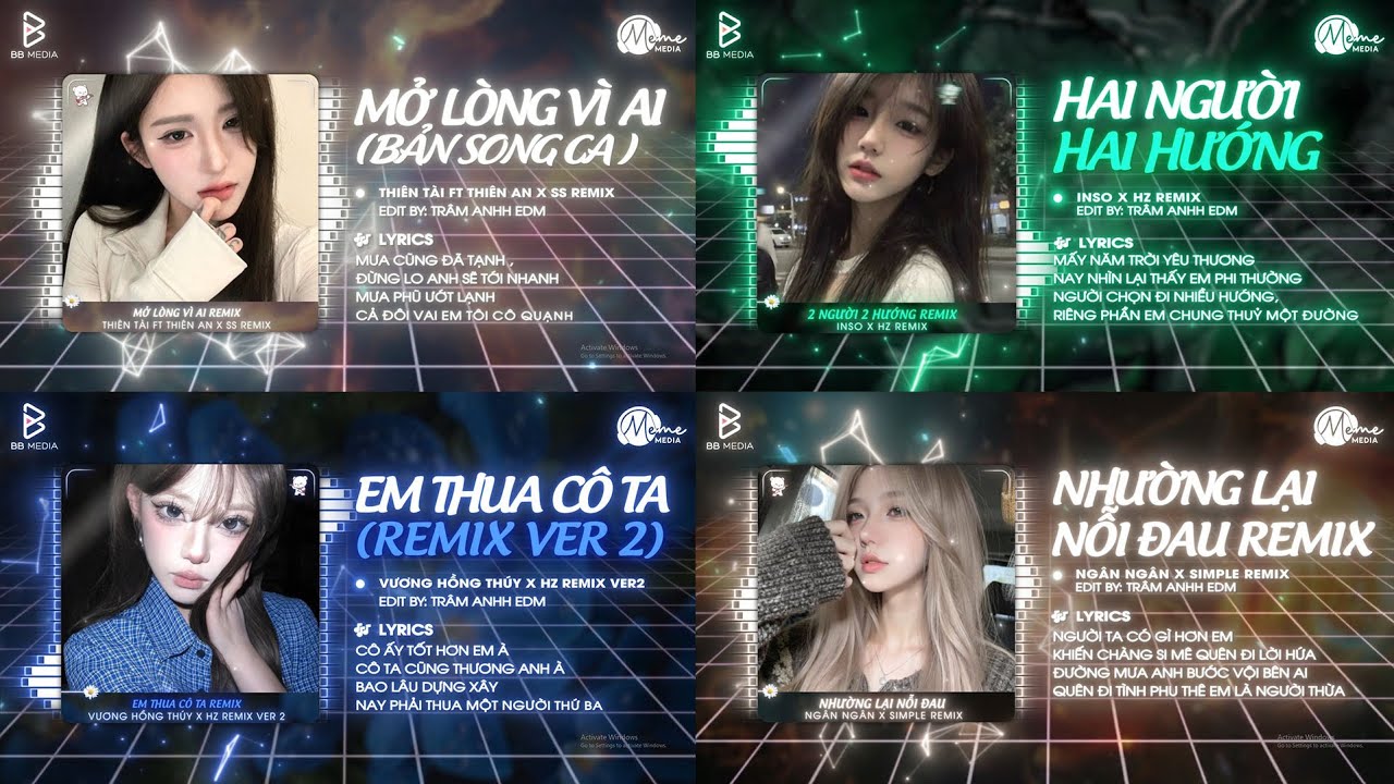 [Tổng Hợp Nhạc Hot TikTok] Mở Lòng Vì Ai x Hai Người Hai Hướng x Em Thua Cô Ta 🍹