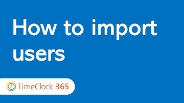 How to import users