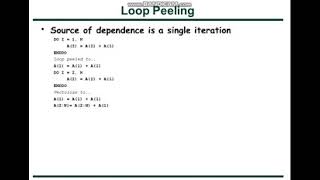 Loop Peeling