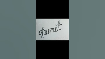 Writing Name "Sumit" in Cursive Writing |  #shorts #calligraphy