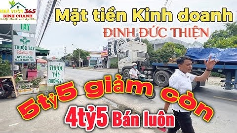 Nhà vườn 365 Bình Chánh | bán nhà mặt tiền Đinh Đức Thiện | D0370
