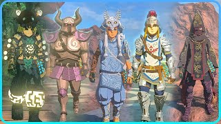 ALL Armor Sets, Masks, Outfits Showcase Zelda Tears of the Kingdom