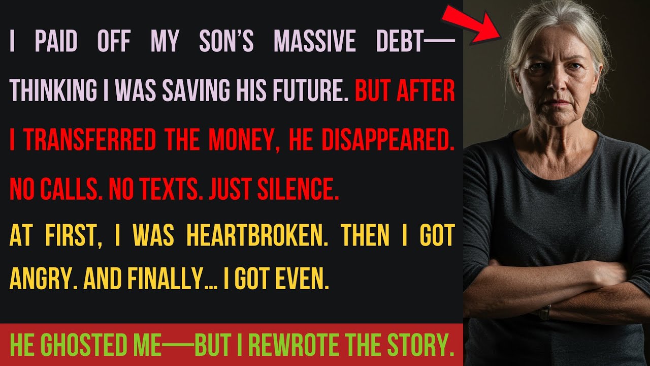 I paid off my son's debt—then he ghosted me. He didn’t expect what