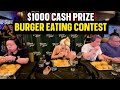 $1000 CASH PRIZE BURGER EATING CONTEST at Topanga Social!! #RainaisCrazy