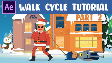 Walk Cycles Animation Tutorial in After Effects | PART 2 | NO PLUGINS