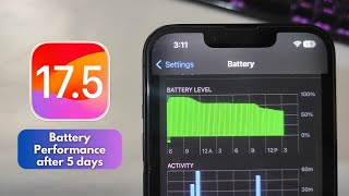 iOS 17.5 Battery Performance After 5 Days