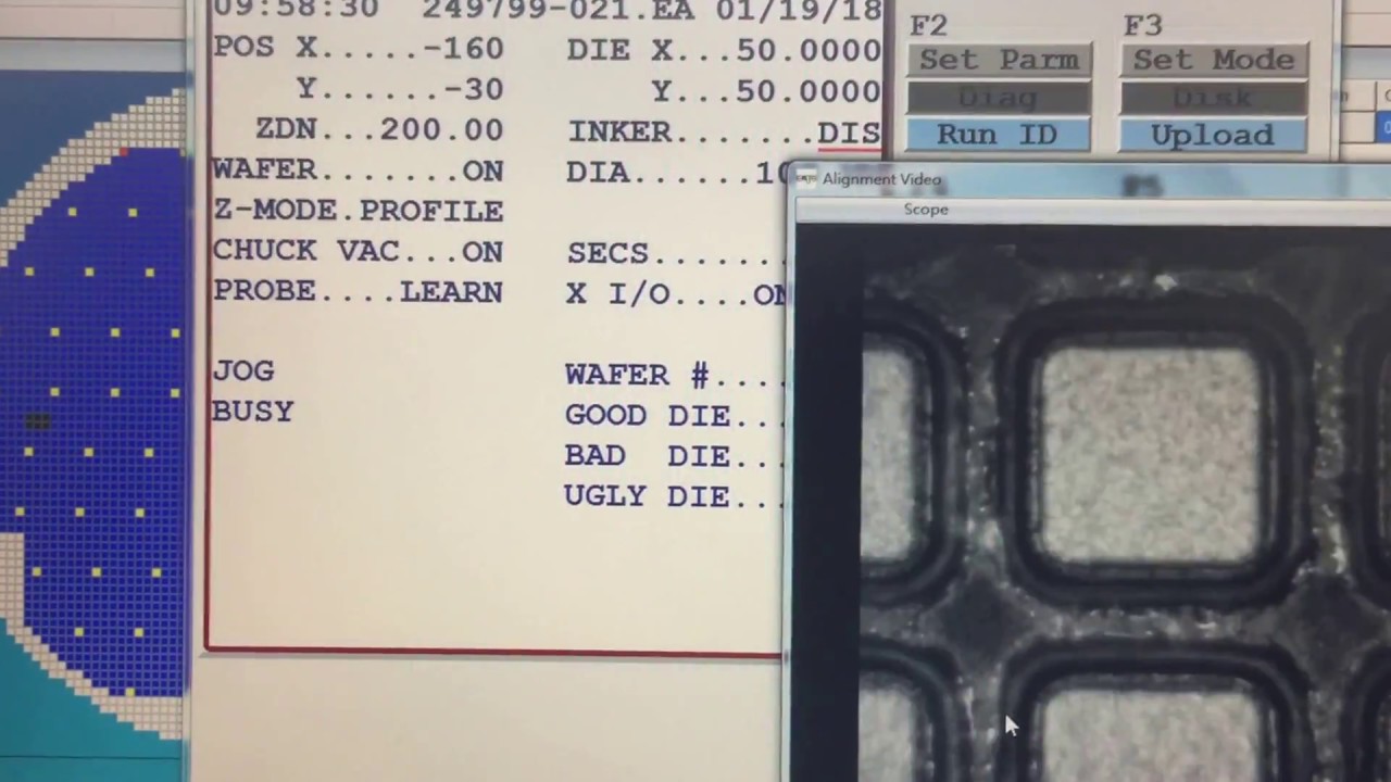 Next process after wafer alignment was corrected for sample probing