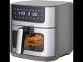 Sweetcrispy 6.34QT Air Fryer, 8-in-1 Air Fryers Oven with Visible Window, 400℉ Fast Heating
