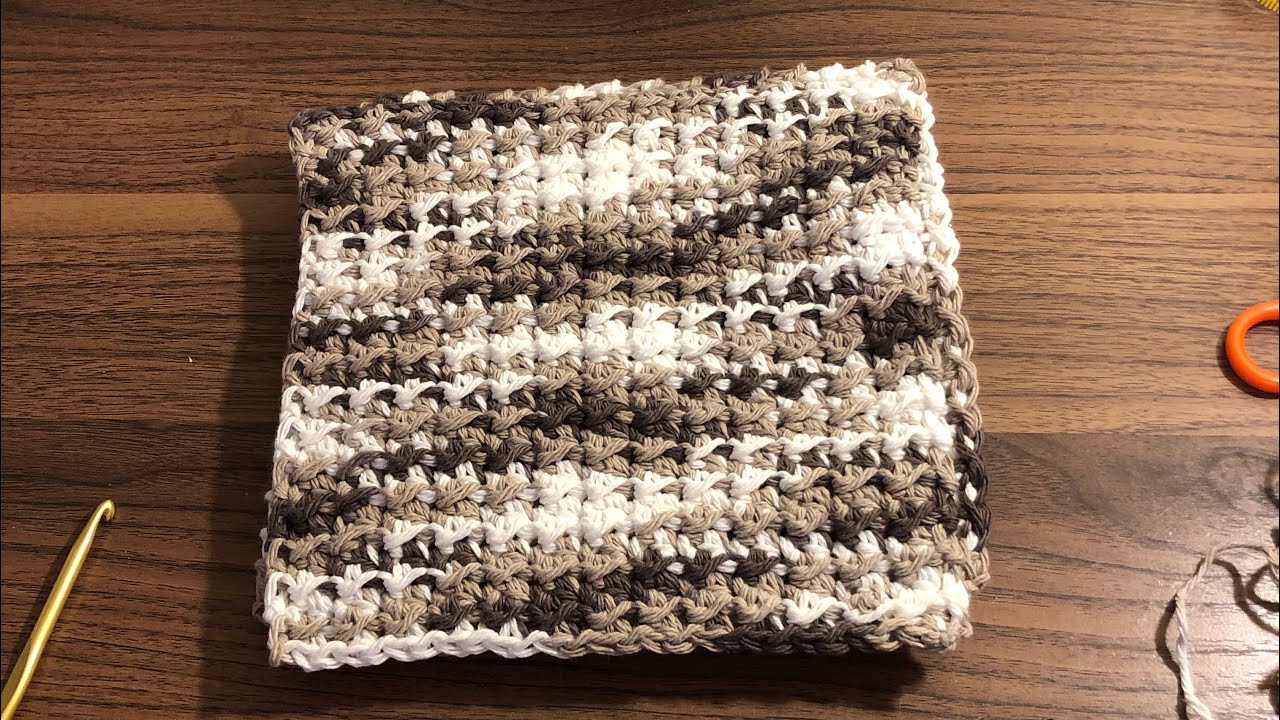 Farmhouse crochet washcloth YouTube