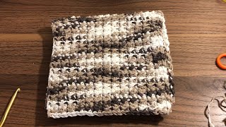 Farmhouse crochet washcloth