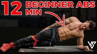 12 Minute Beginner Ab Workout You Can Do From Home | V SHRED