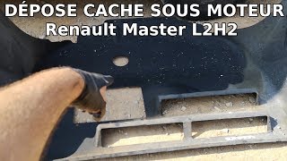 Comment déposer le cache sous moteur d'un Renault Master II 2.5D