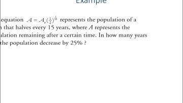 Math 3201 – U7 Ch.7 Sec.7.4 - Solving Exponential Application Problems Using Logarithms