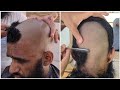 Young man attractive head shave ASMR relaxing sound tutorial zaibi barber shop