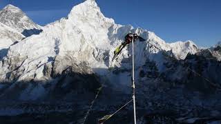 Windy Mount Everest view from Kala Patthar