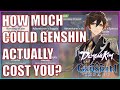 Genshin Impact Summons/Packs/Battle Pass Cost Breakdown