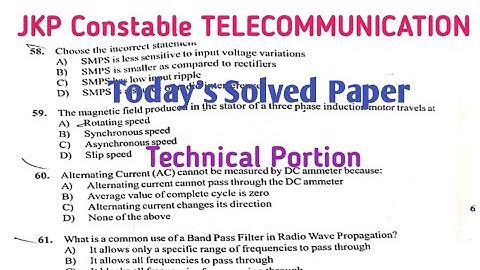 JKP CONSTABLE TELECOMMUNICATION Today