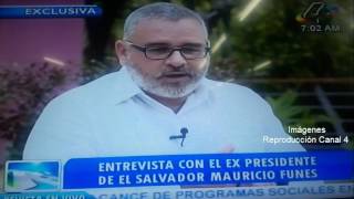 Entrevista De Mauricio Funes Con Medios Oficialistas En Nicaragua