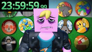 I Streamed Until I Unlocked EVERY BADGE in Slap Battles...
