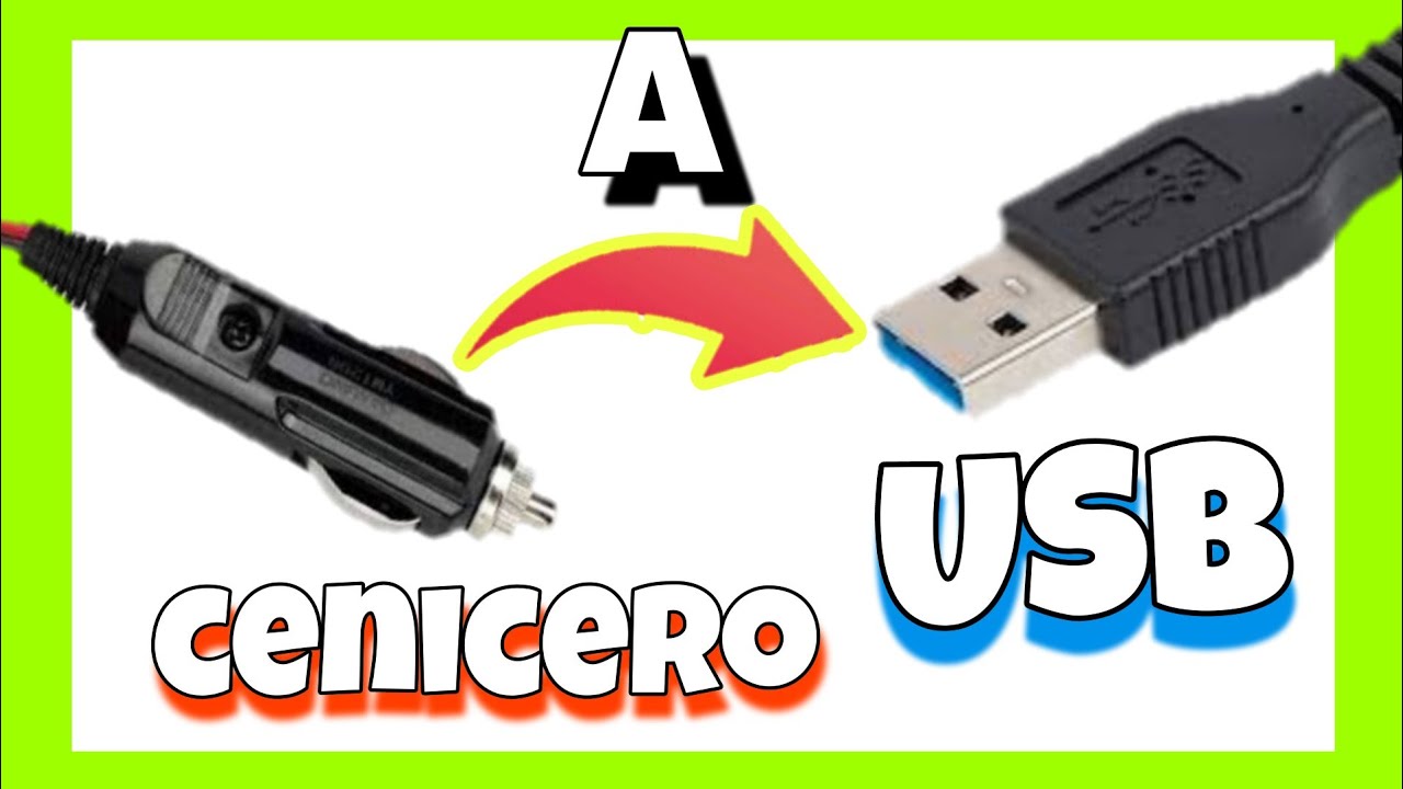 ❌como CONVERTIR CONEXION DE CENICERO a USB👽