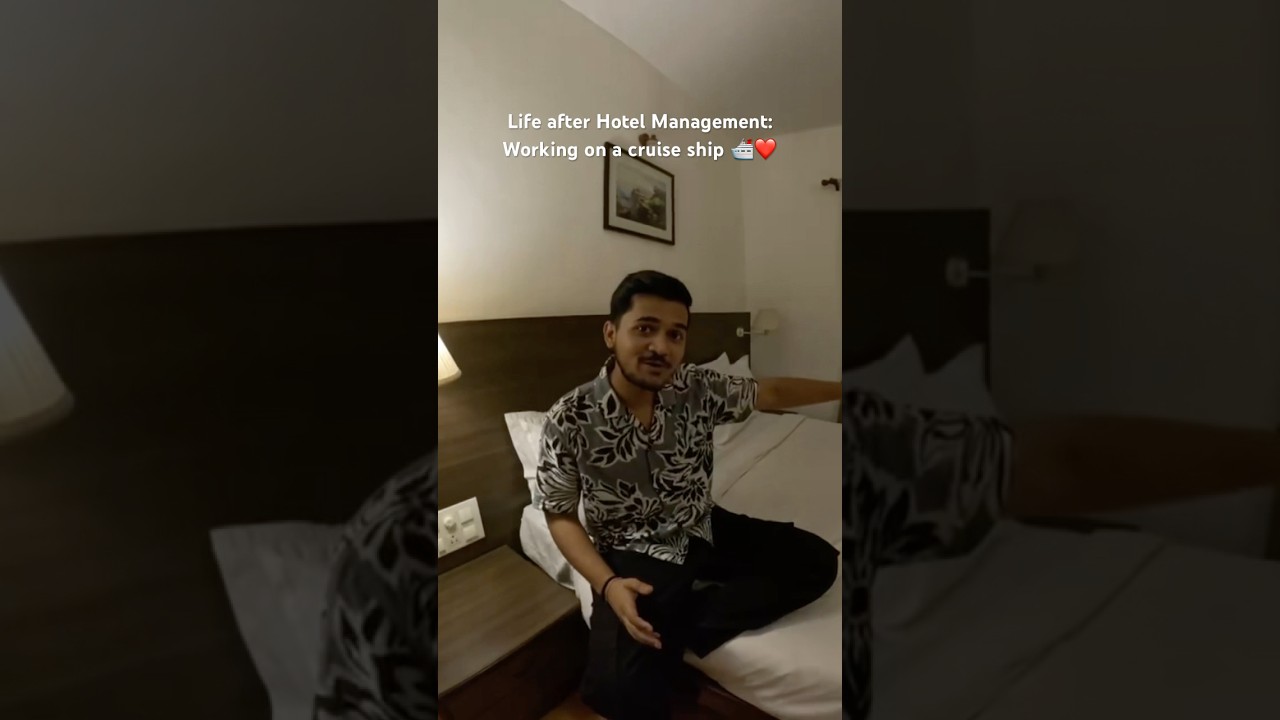 Life after hotel management| Working on a cruise ship |Cruise crew life🛳️#shorts  #hotelmanagement