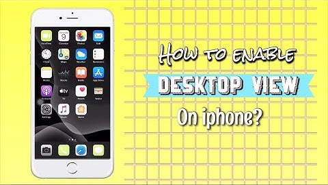 How to enable desktop view on iPhone ? (for safari or other browser) #desktopview #techvideo