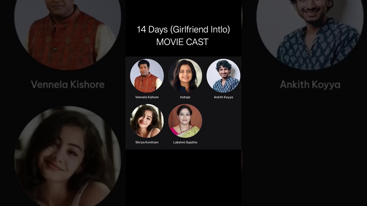 14 Days (Girlfriend Intlo) Movie | Cast & Characters | Full Star Cast Details