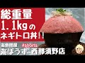 【総重量1.1キロのもっこりネギトロ丼】海鮮問屋　海ぼうず【栃木県那須塩原市】#shorts