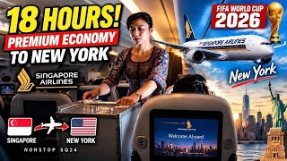 Our First Time Flying 18 Hours in Singapore Airlines Premium Economy to New York 🇸🇬✈️🇺🇸