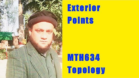MTH634 Topology  Exterior point