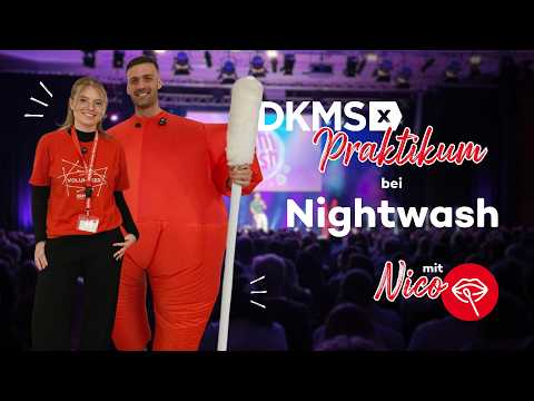 Einen Tag Praktikum bei der DKMS | Registrierungsaktion bei Nightwash (mit Nico)❤️| DKMS DE