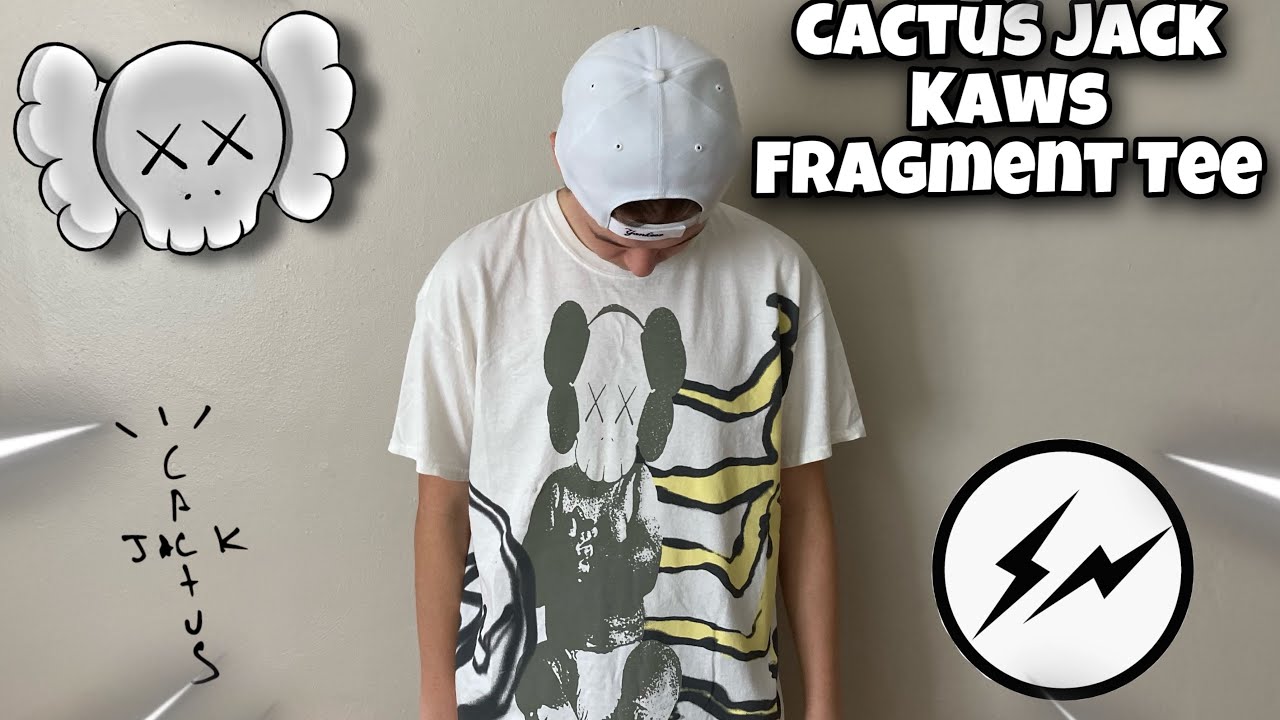 TRAVIS SCOTT CACTUS JACK FRAGMENT KAWS TSHIRT