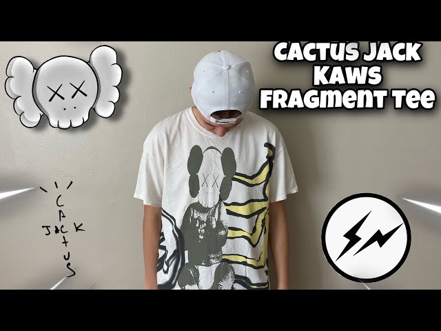 Travis Scott Cactus Jack + Kaws For Fragment Tee Review & Sizing ...