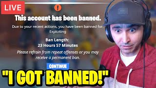 Summit1g Gets BANNED from Fortnite LIVE...