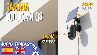 Review Cococam Zy-Q3 Cámara Exterior 2K Ptz Con Energía Solar