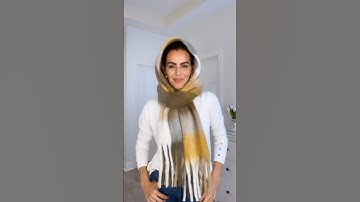Ways to wear your  scarf 🧣❄️