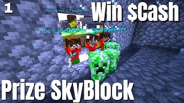 How to Start a Minecraft Skyblock Island from Scratch | Cash Prizes | Best Skyblock Server (2021)