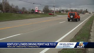 Kentucky Gov. Beshear signs bill changing Kentucky driving permit age to 15