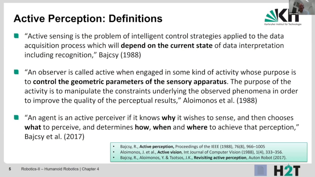 10: Robotics 2 - Chapter 4 - Active Perception - YouTube